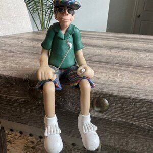 D Manning Figurine Shelf Sitters GOLFER from the Family Friends Collection LE.